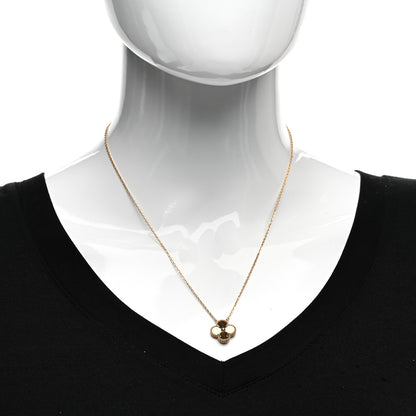 Van Cleef & Arpels 18K Yellow Gold Guilloche Vintage Alhambra Pendant Necklace 2 of 6