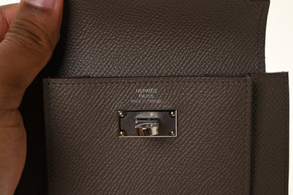 Hermes Epsom Kelly Pocket Compact Wallet Etain 12 of 18