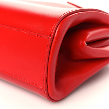 Bottega Veneta Calfskin Tip Clutch Red 8 of 8