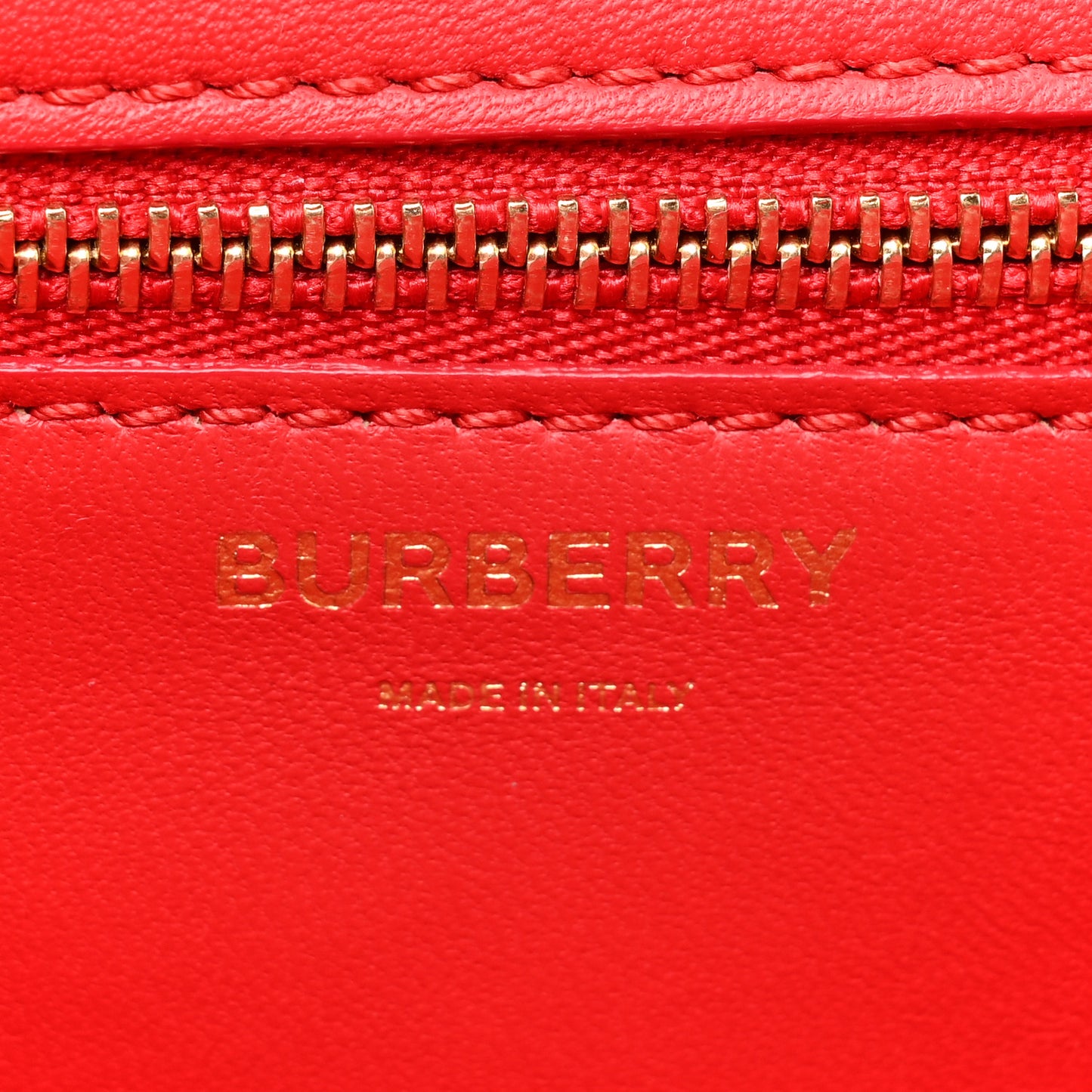 Grainy Calfskin Small TB Bag Bright Red