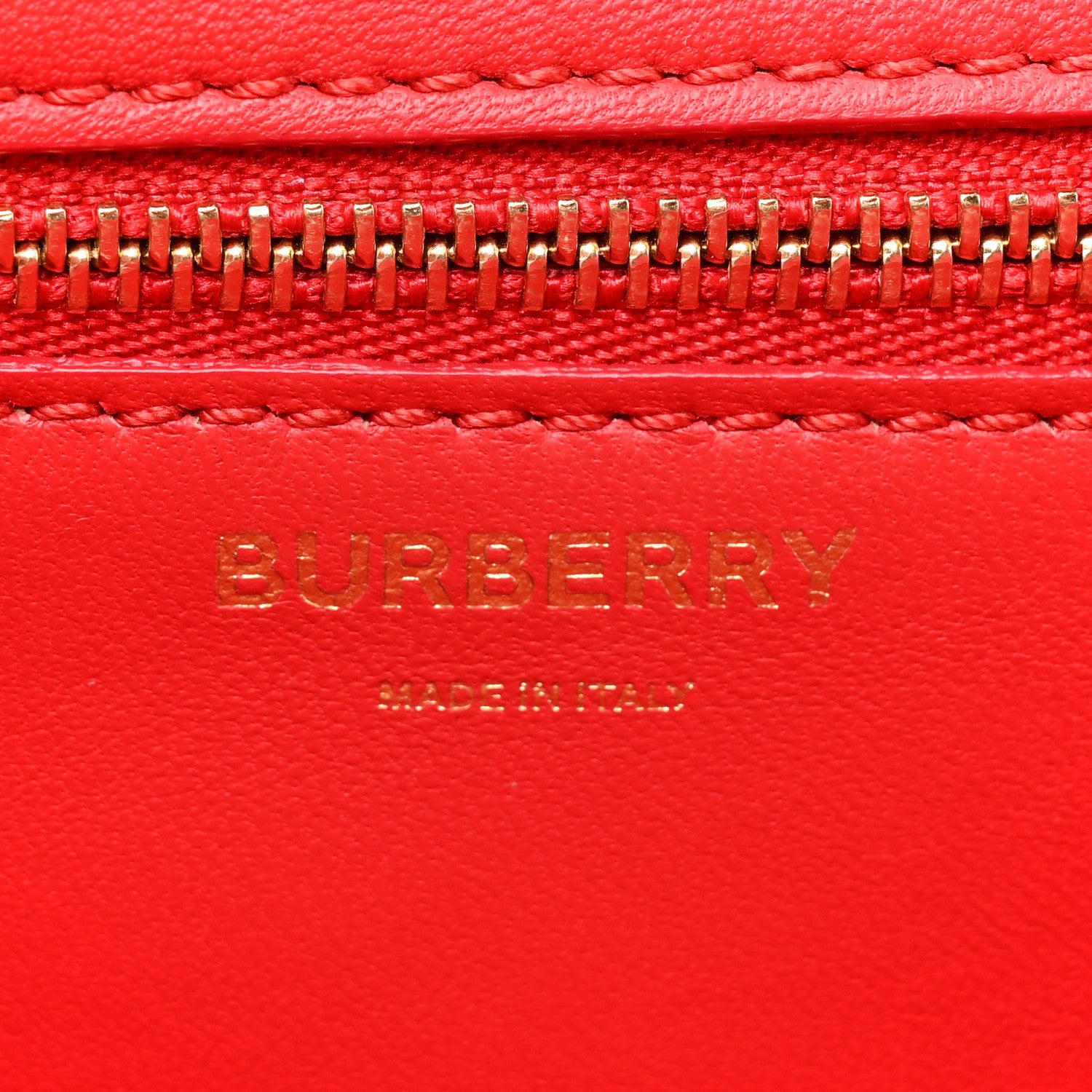 Burberry Grainy Calfskin Small TB Bag Bright Red 7 of 11
