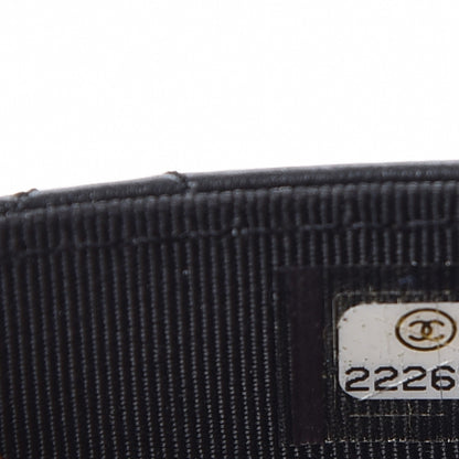 Chanel Aged Calfskin Quilted Reissue Flap Card Holder Black 8 of 9
