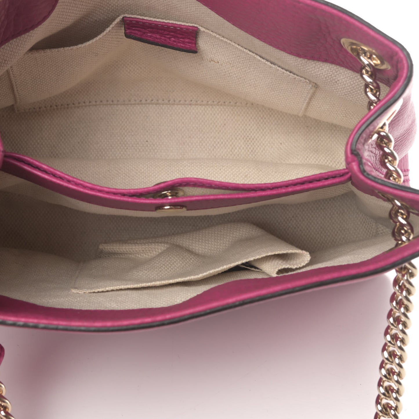 Cellarius Calfskin Small Soho Chain Shoulder Bag Bright Bouganville