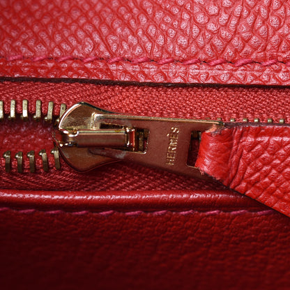 Hermes Epsom Kelly Sellier 32 Rouge Casaque 18 of 37