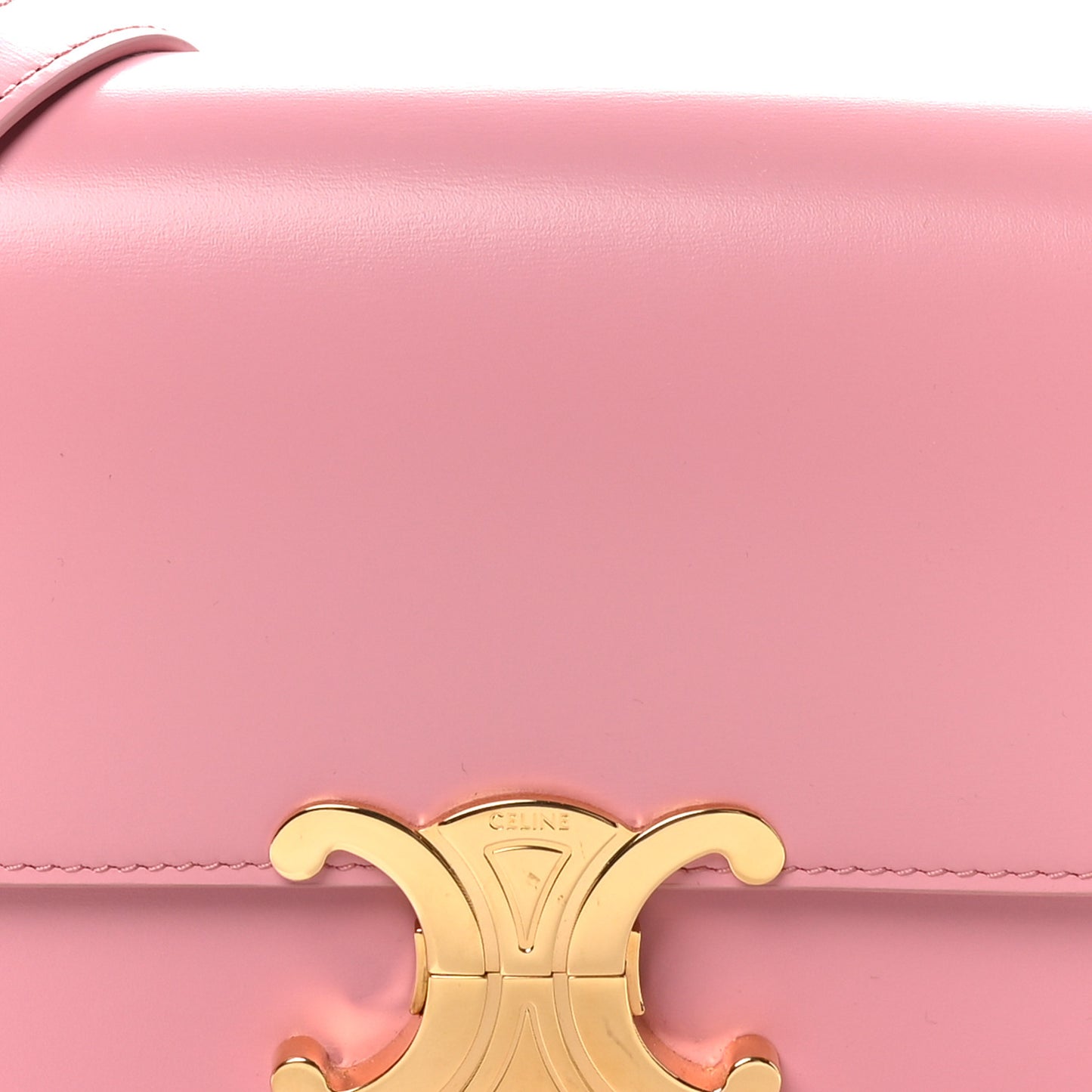 Shiny Calfskin Teen Triomphe Rose