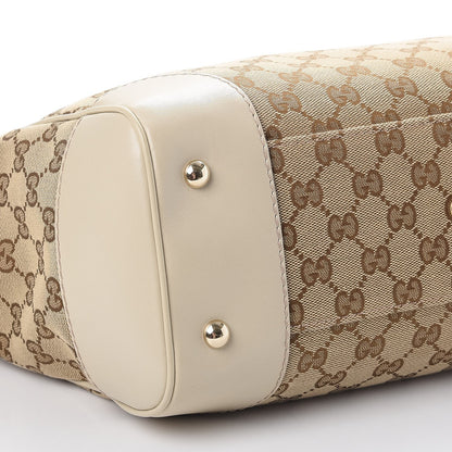 Gucci Monogram Web Medium Mayfair Tote Off White 8 of 9