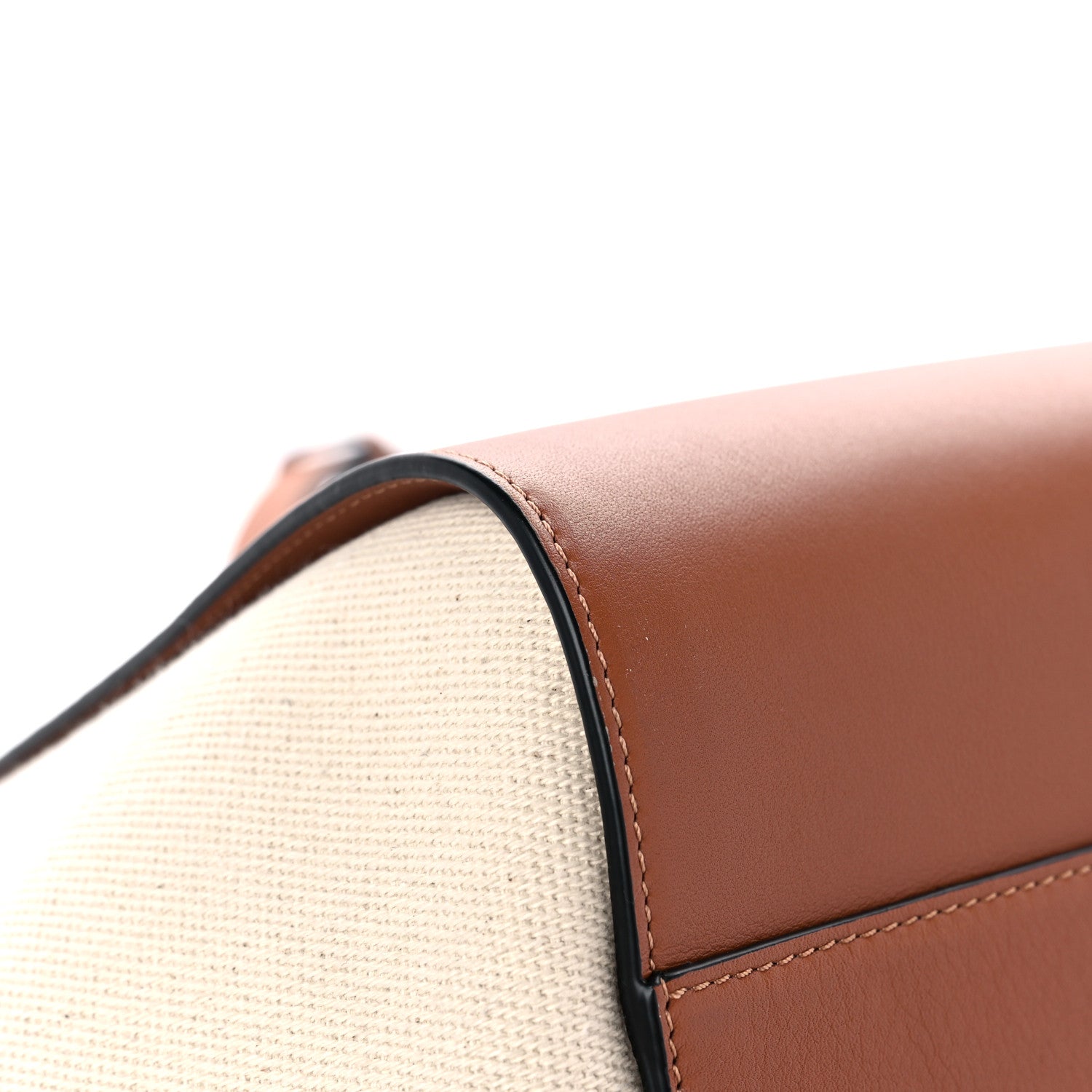 Loewe Calfskin Canvas Medium Hammock Shoulder Bag Natural Tan 7 of 11