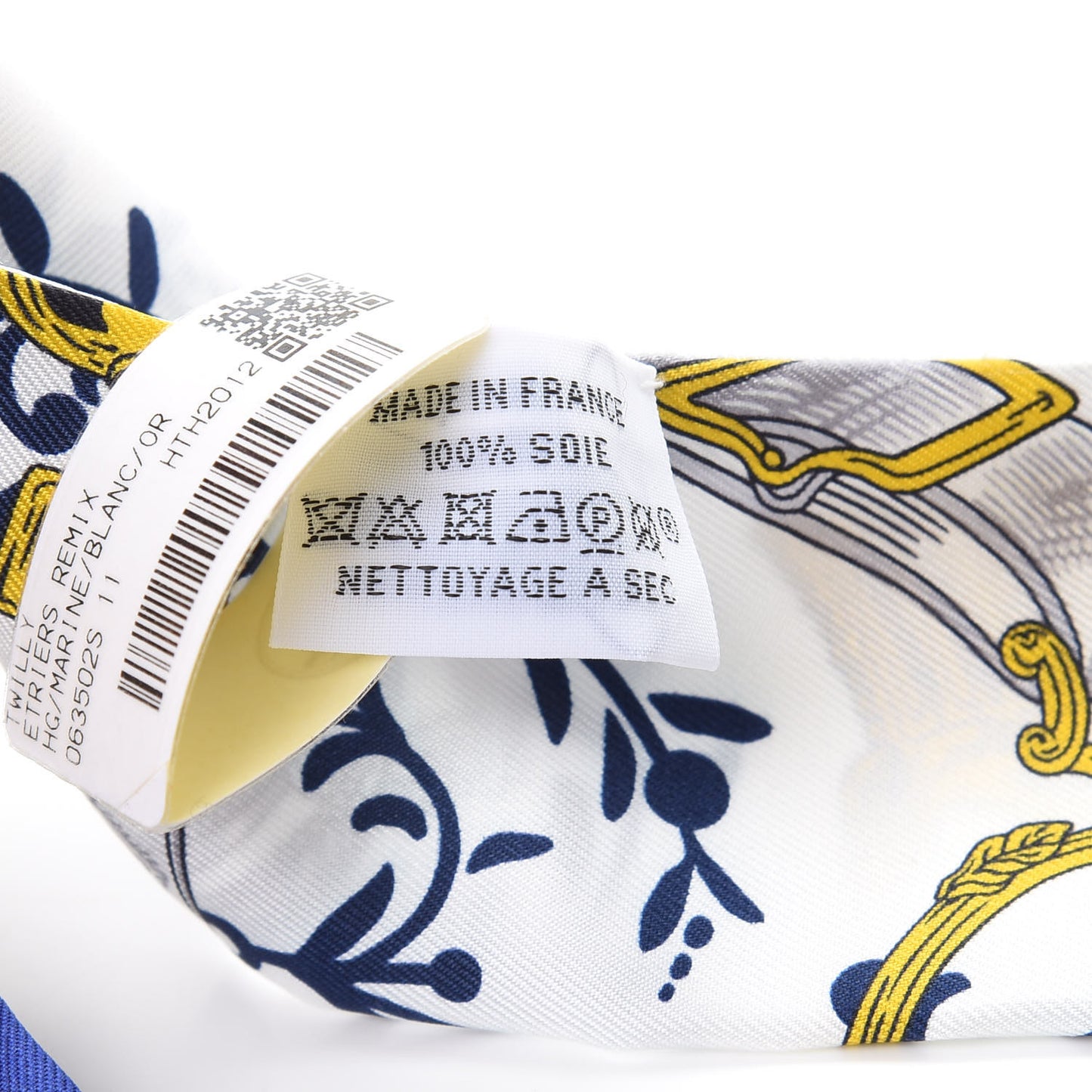 Silk Etriers Remix Twilly Marine White Or