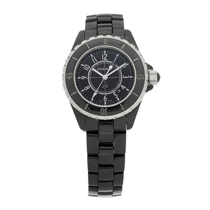 Chanel Stainless Steel Ceramic 33mm J12 Quartz Watch Black 1 of 4