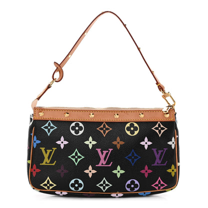 Louis Vuitton Monogram Multicolor Pochette Accessories Black 1 of 11