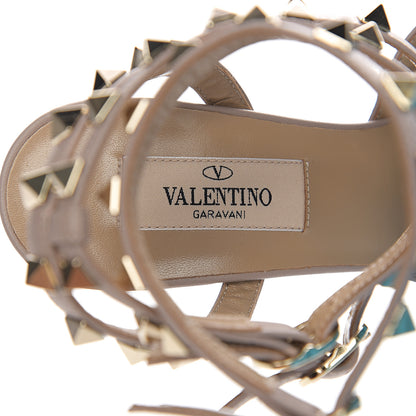 Valentino Garavani Patent Nappa Rockstud Ankle Strap 65mm Pumps 35 Black Poudre 6 of 8