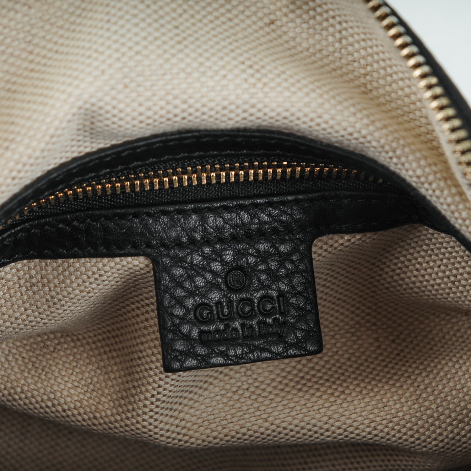 Gucci Pebbled Calfskin Medium Soho Boston Black 6 of 7