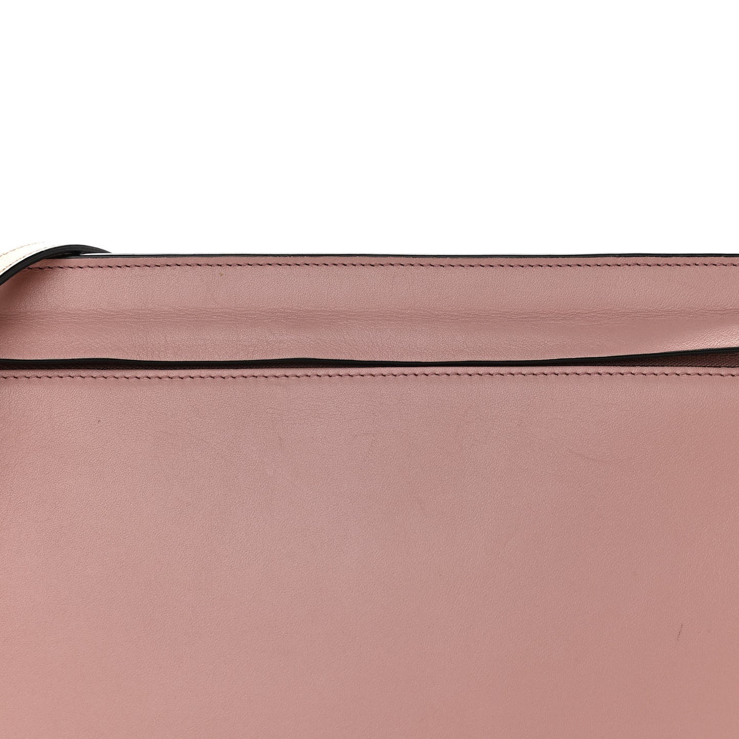 Calfskin T Pouch Bag Blush Ash