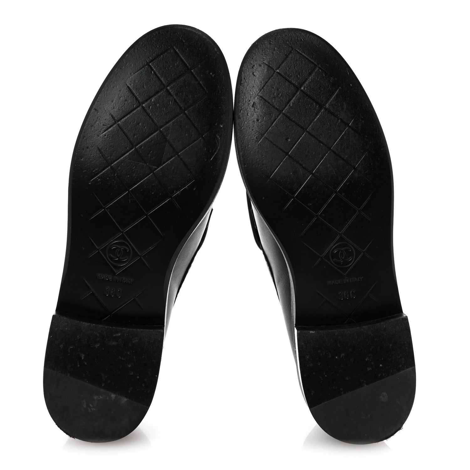 Chanel Lambskin Quilted CC Turnlock Loafers 36 Black 6 of 10