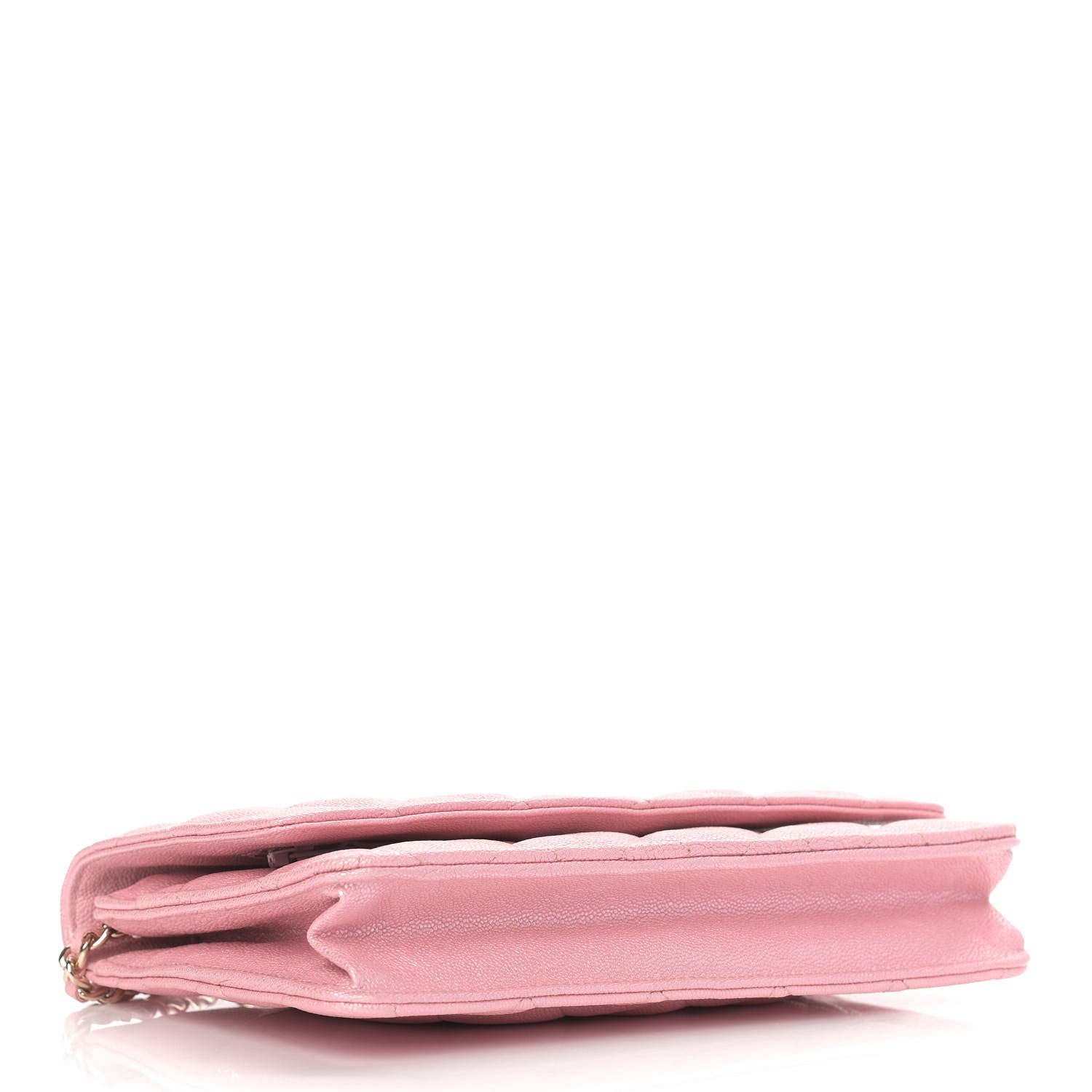Chanel Iridescent Caviar Quilted Wallet on Chain WOC Rose Pink 4 of 9