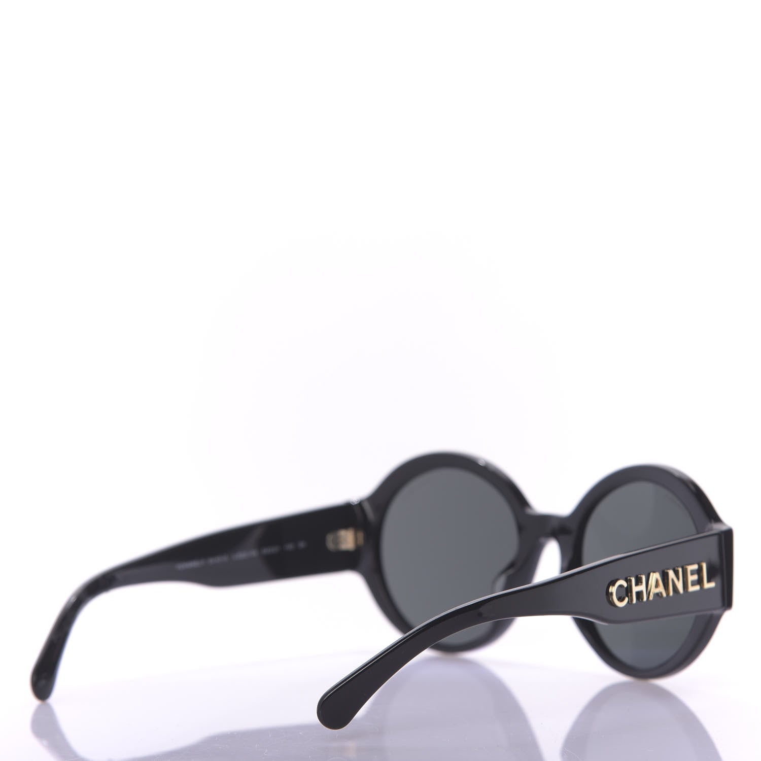 Chanel Acetate Polarized Round Sunglasses 5410 Black 4 of 7