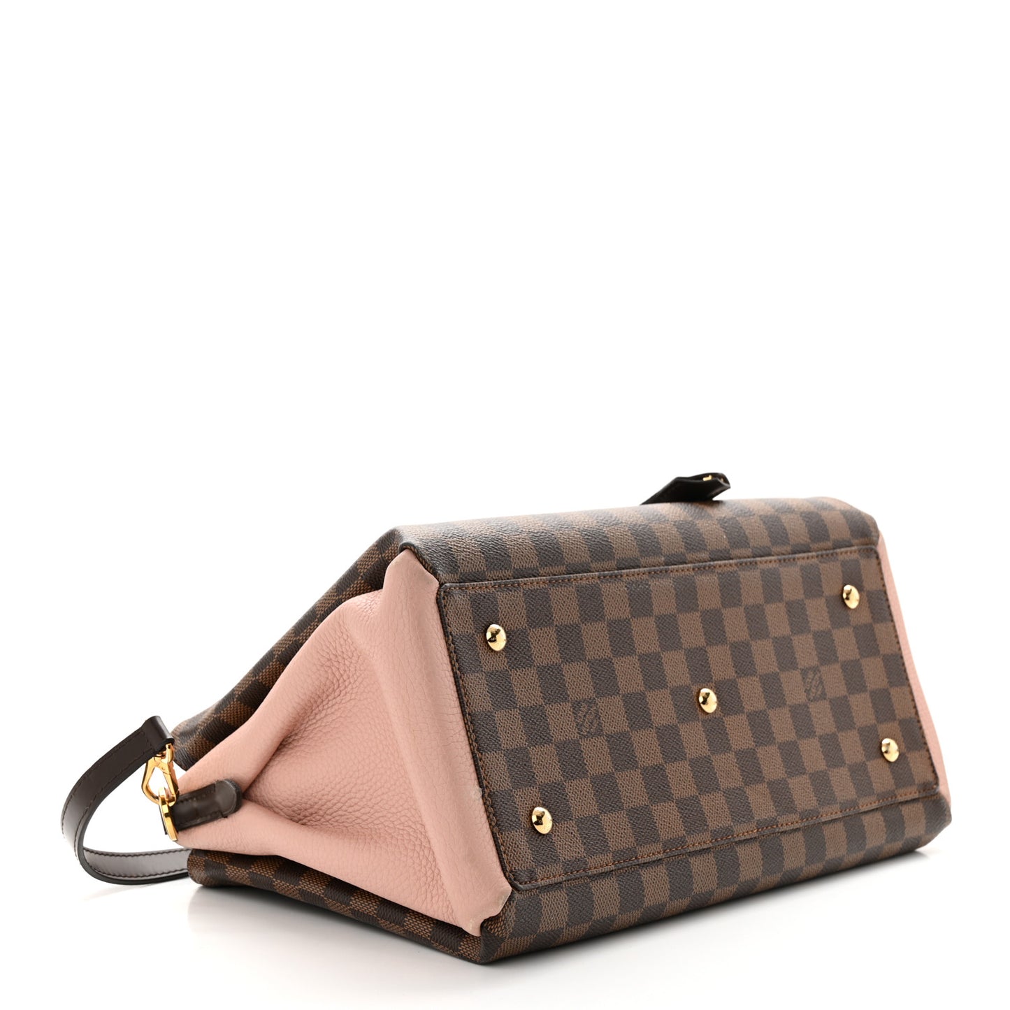 Cuir Taurillon Damier Ebene Normandy Magnolia