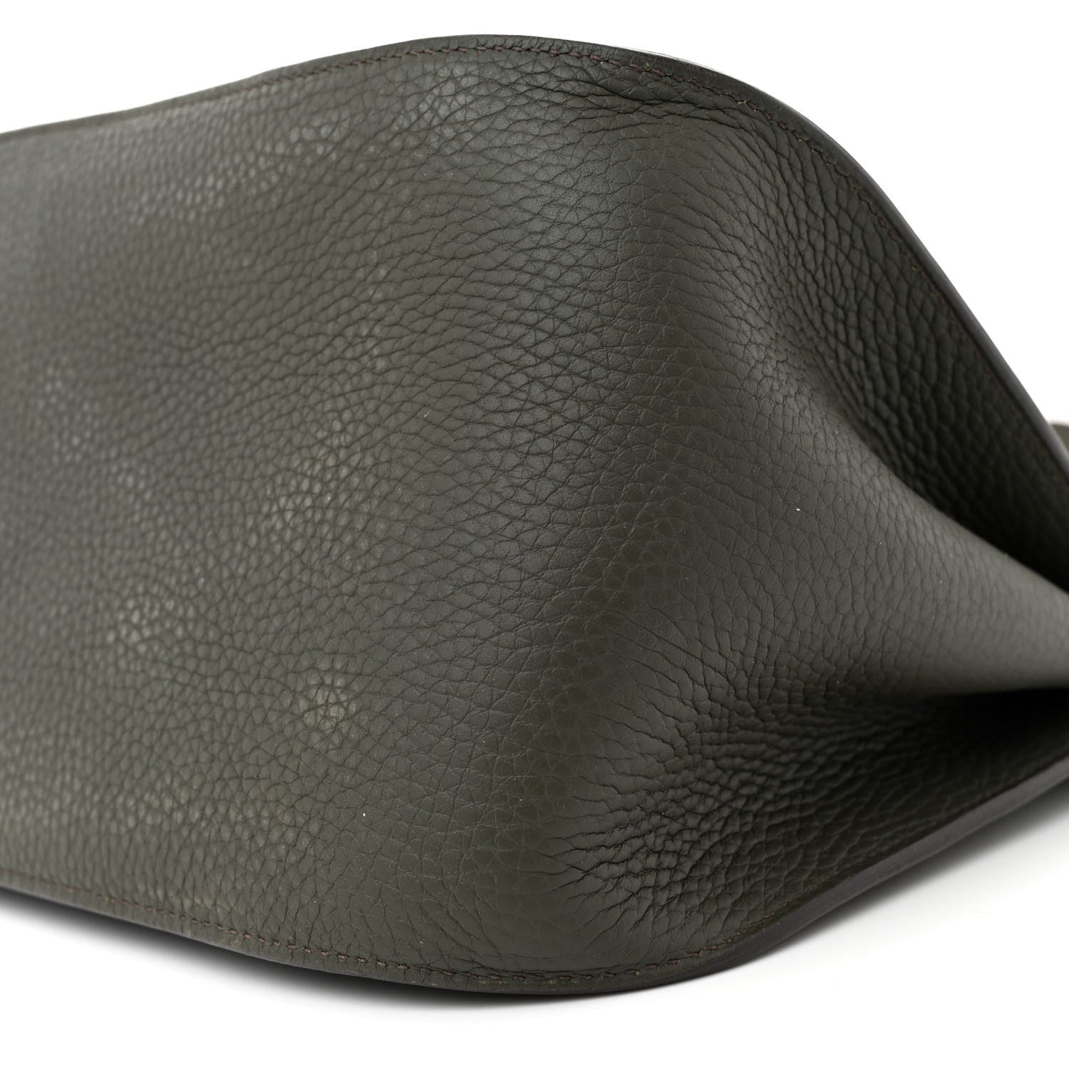 Hermes Taurillon Clemence Jypsiere 34 Vert De Gris 10 of 13