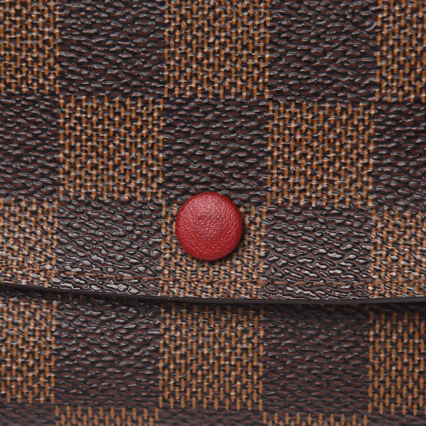 Damier Ebene Emilie Wallet Red