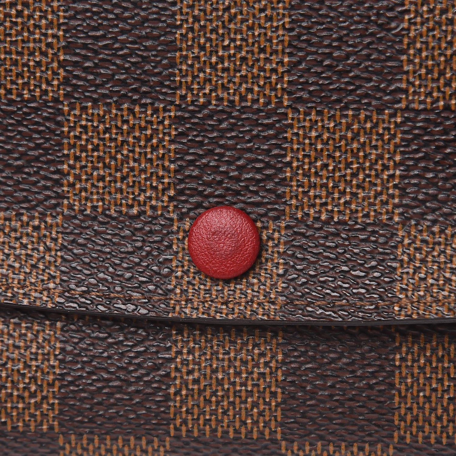 Louis Vuitton Damier Ebene Emilie Wallet Red 8 of 9