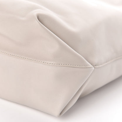 Saint Laurent Lambskin Small Teddy Bucket Bag White 10 of 11