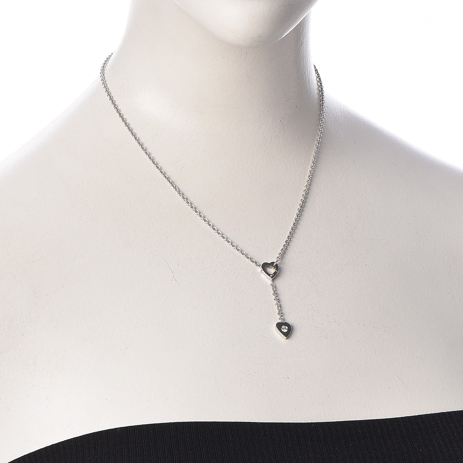 Cartier 18K White Gold Diamond Mon Amour Lariat Necklace 2 of 8