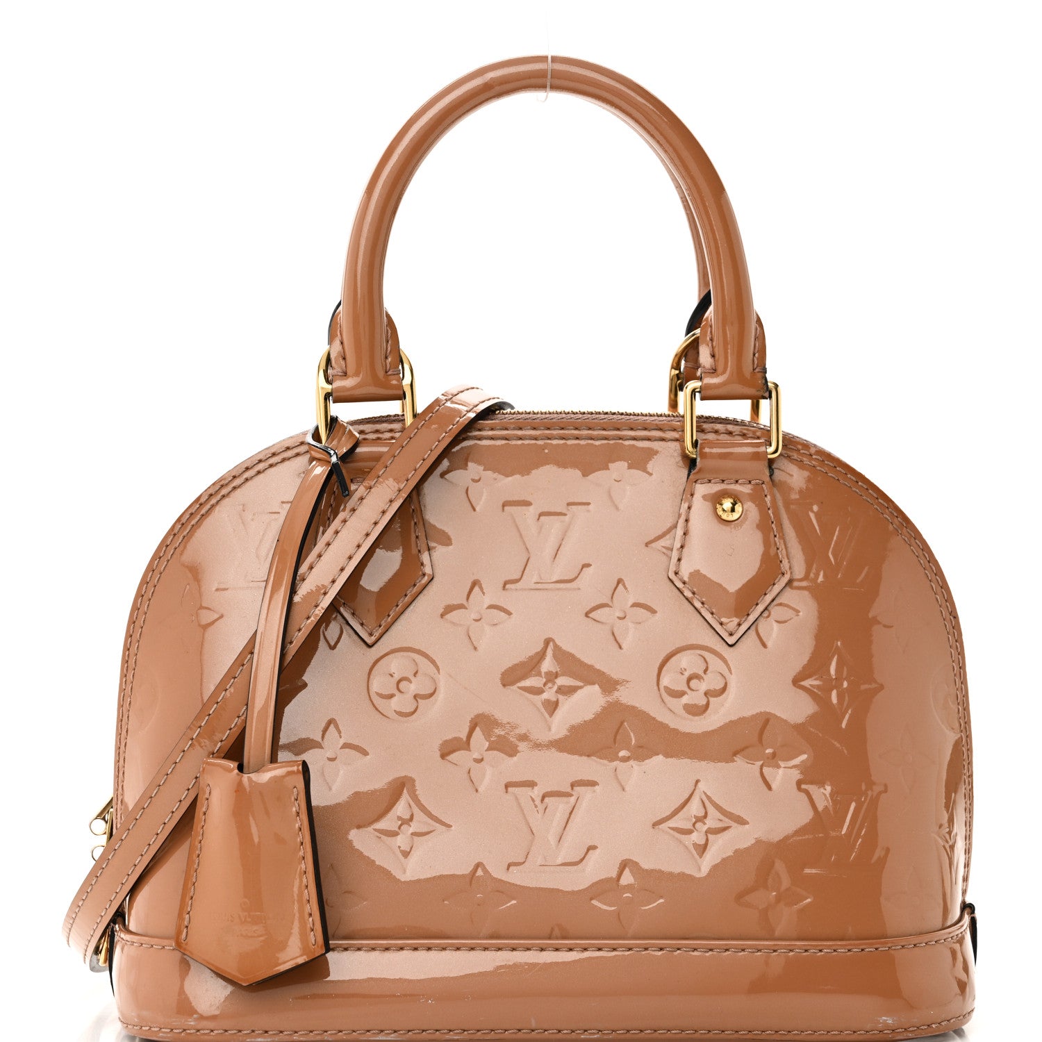 Louis Vuitton Vernis Alma BB Rose Velours 7 of 9