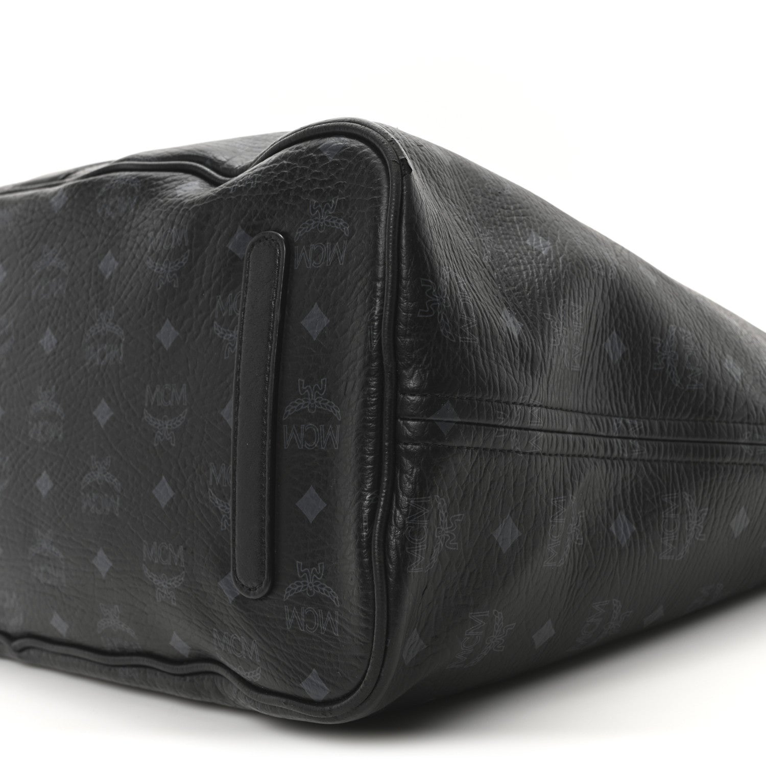 MCM Visetos Large Liz Reversible Shopper Tote Black 10 of 10