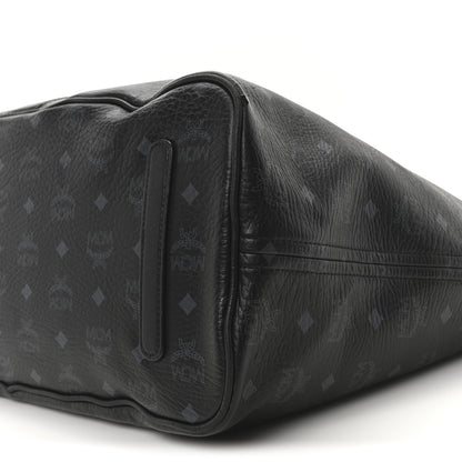 MCM Visetos Large Liz Reversible Shopper Tote Black 10 of 10