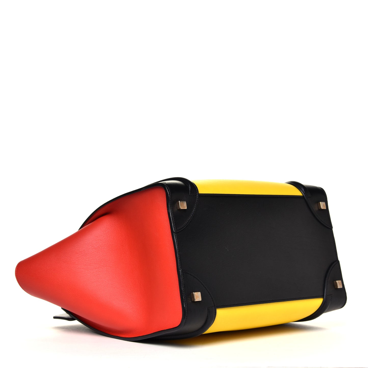 Smooth Calfskin Mini Tri-Color Luggage Sunflower
