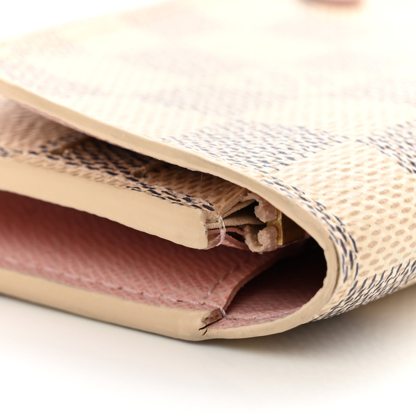Damier Azur Emilie Wallet Rose Ballerine