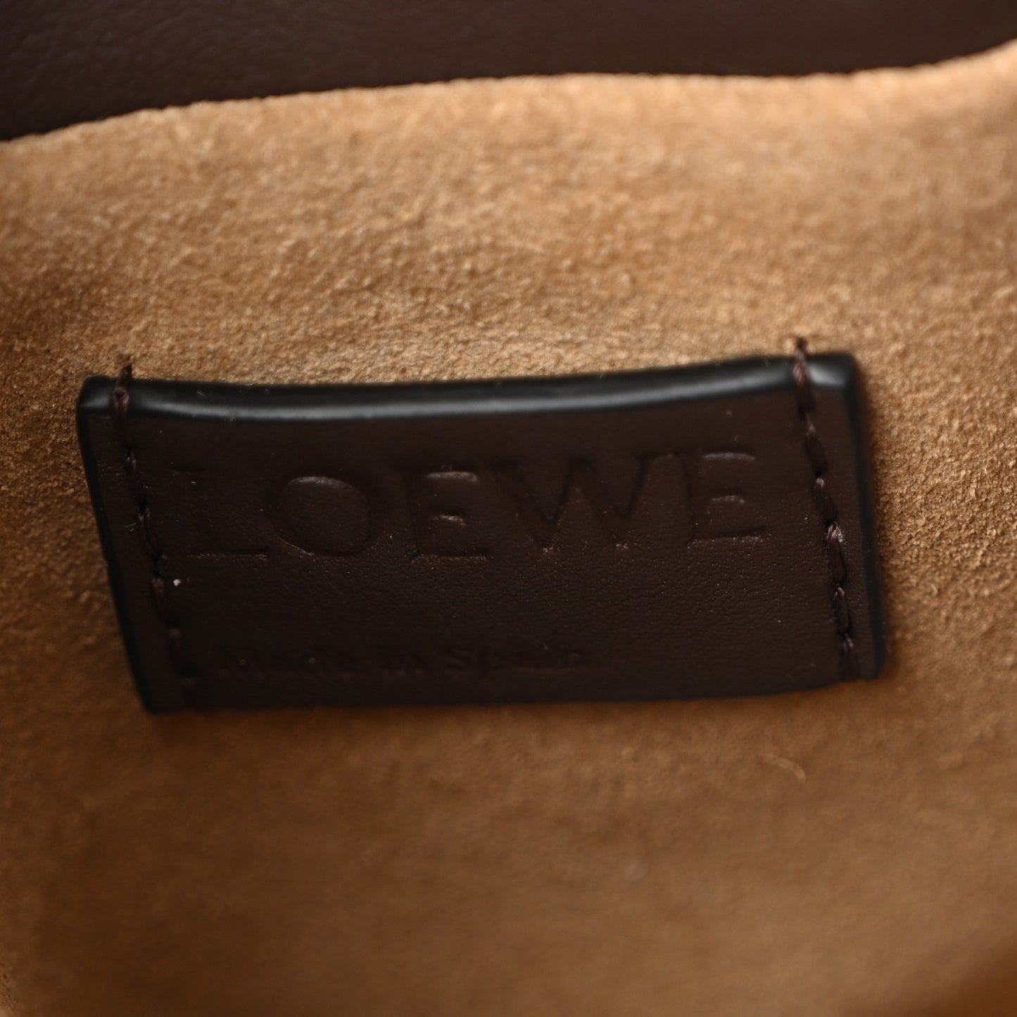 Calfskin Mini Flamenco Knot Clutch Chocolate