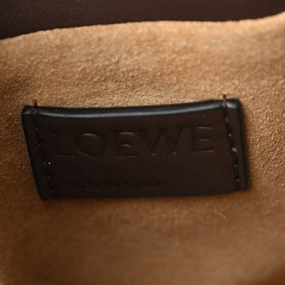 Loewe Calfskin Mini Flamenco Knot Clutch Chocolate 6 of 12