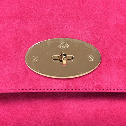 Mulberry Suede Oversized Lily Flap Pink 10 of 16