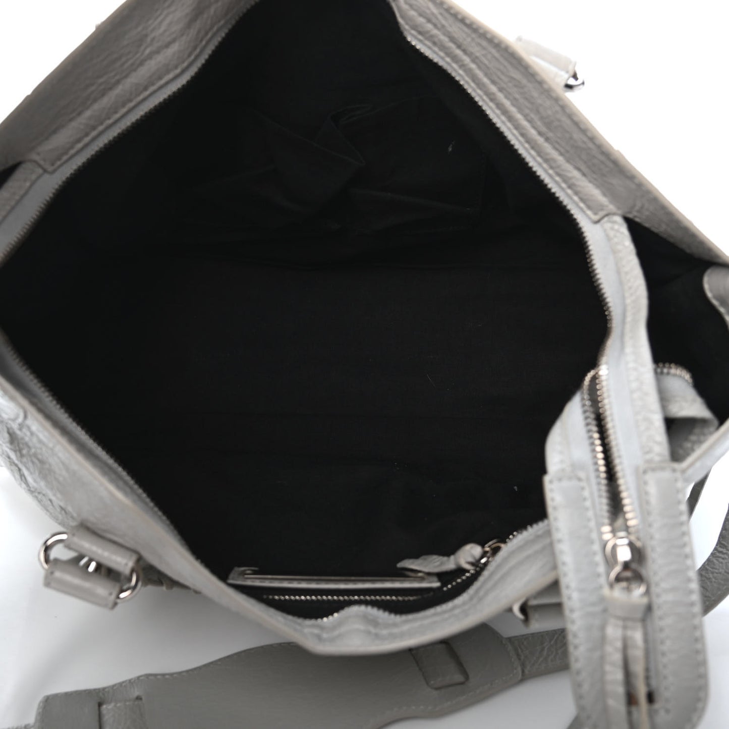 Agneau Classic Silver Hardware City Gris Nuage