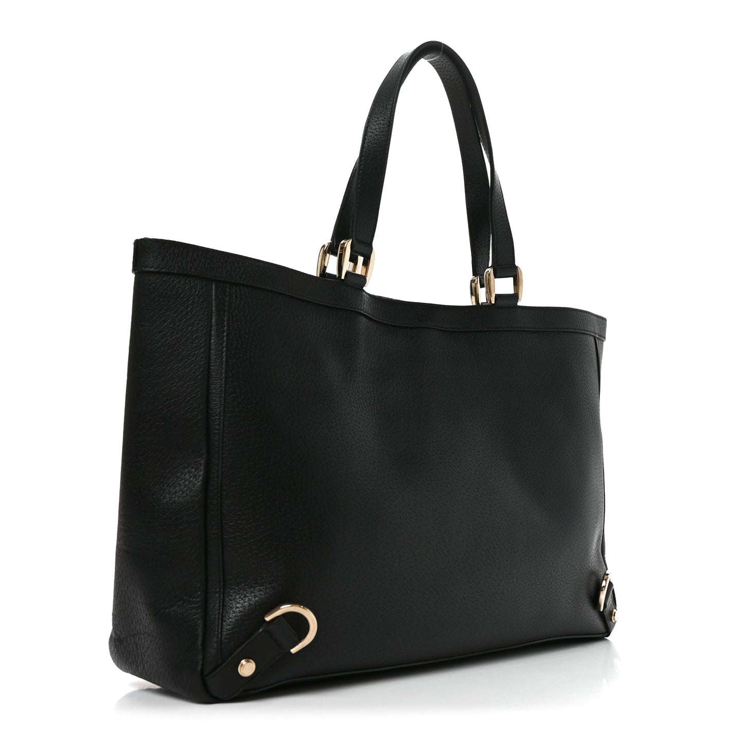 Calfskin Large Abbey Tote Black