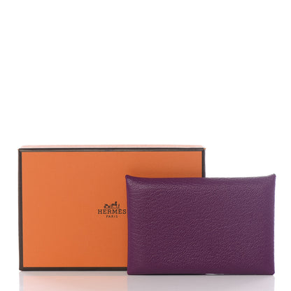 Hermes Chevre Mysore Calvi Card Case Anemone 6 of 6