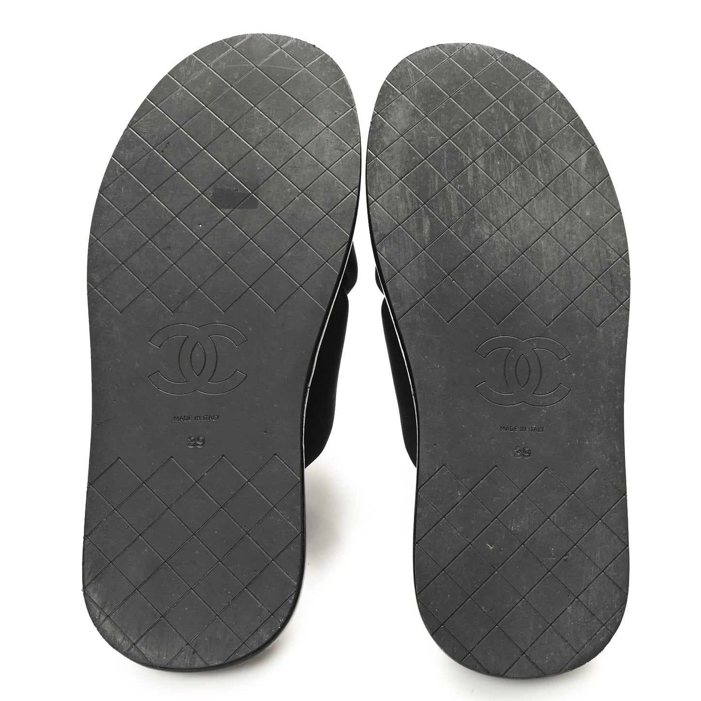 Fabric CC Mules Sandals 39 Black