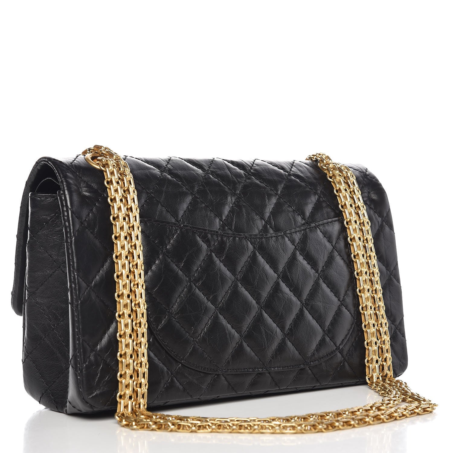 Chanel Aged Calfskin Quilted Casino 2.55 Reissue 225 Flap Black 4 of 10