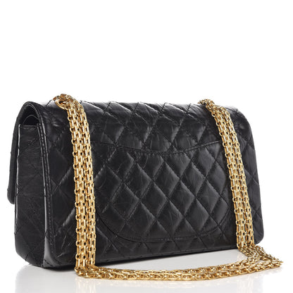 Chanel Aged Calfskin Quilted Casino 2.55 Reissue 225 Flap Black 4 of 10