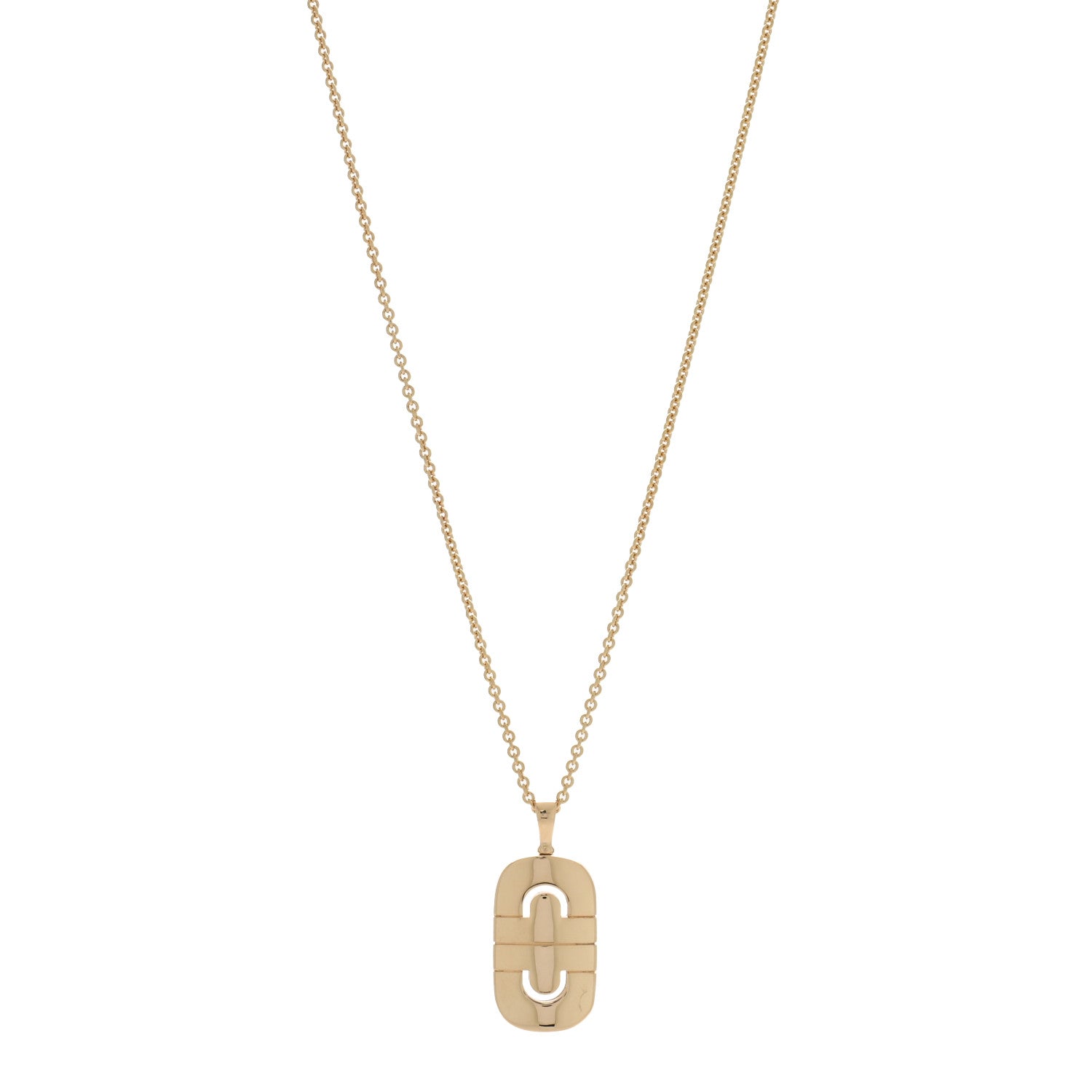 Bulgari 18K Yellow Gold Parentesi Pendant Necklace 1 of 5