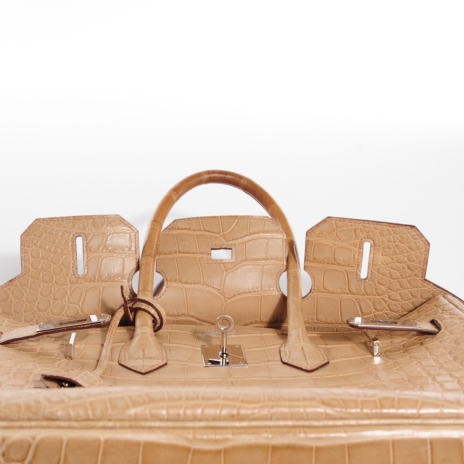 Hermes Matte Alligator Birkin 35 Poussiere 19 of 29