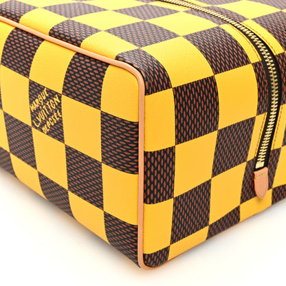 Louis Vuitton Damier Pop Shoes Bag Yellow 8 of 9