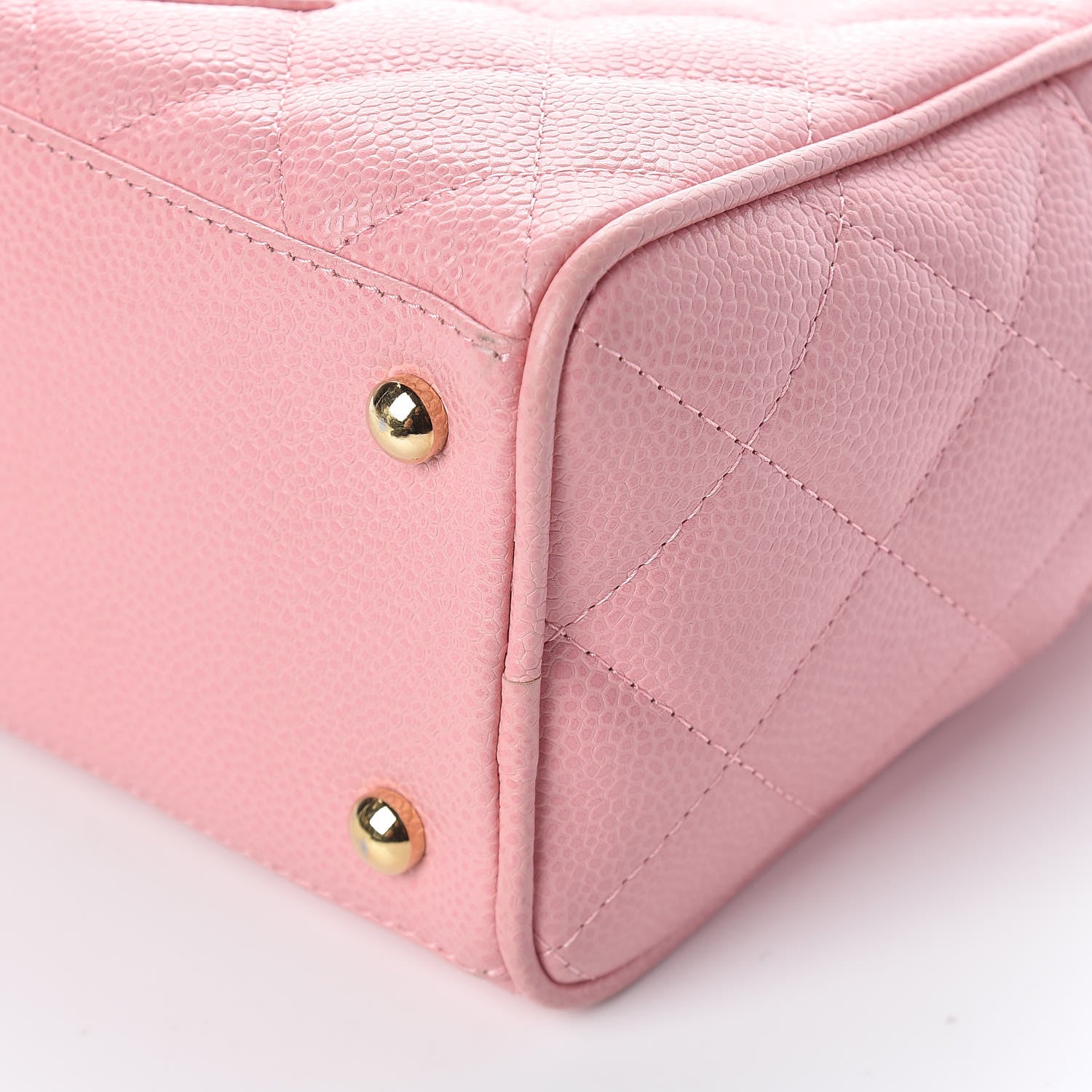 Chanel Caviar Quilted Small Bowler Pink 10 of 10