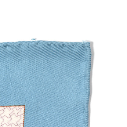 Hermes Silk Rendez-Vous Chez Scarf 70 Bleu Moyen Ardoise 6 of 6