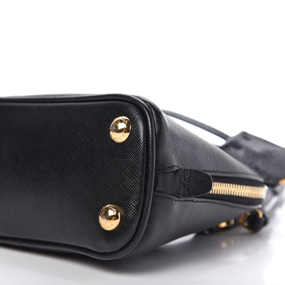 Prada Saffiano Lux Mini Promenade Tote Black 7 of 9