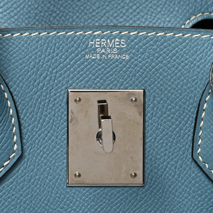 Hermes Epsom HAC Birkin 28 Blue Jean 6 of 11