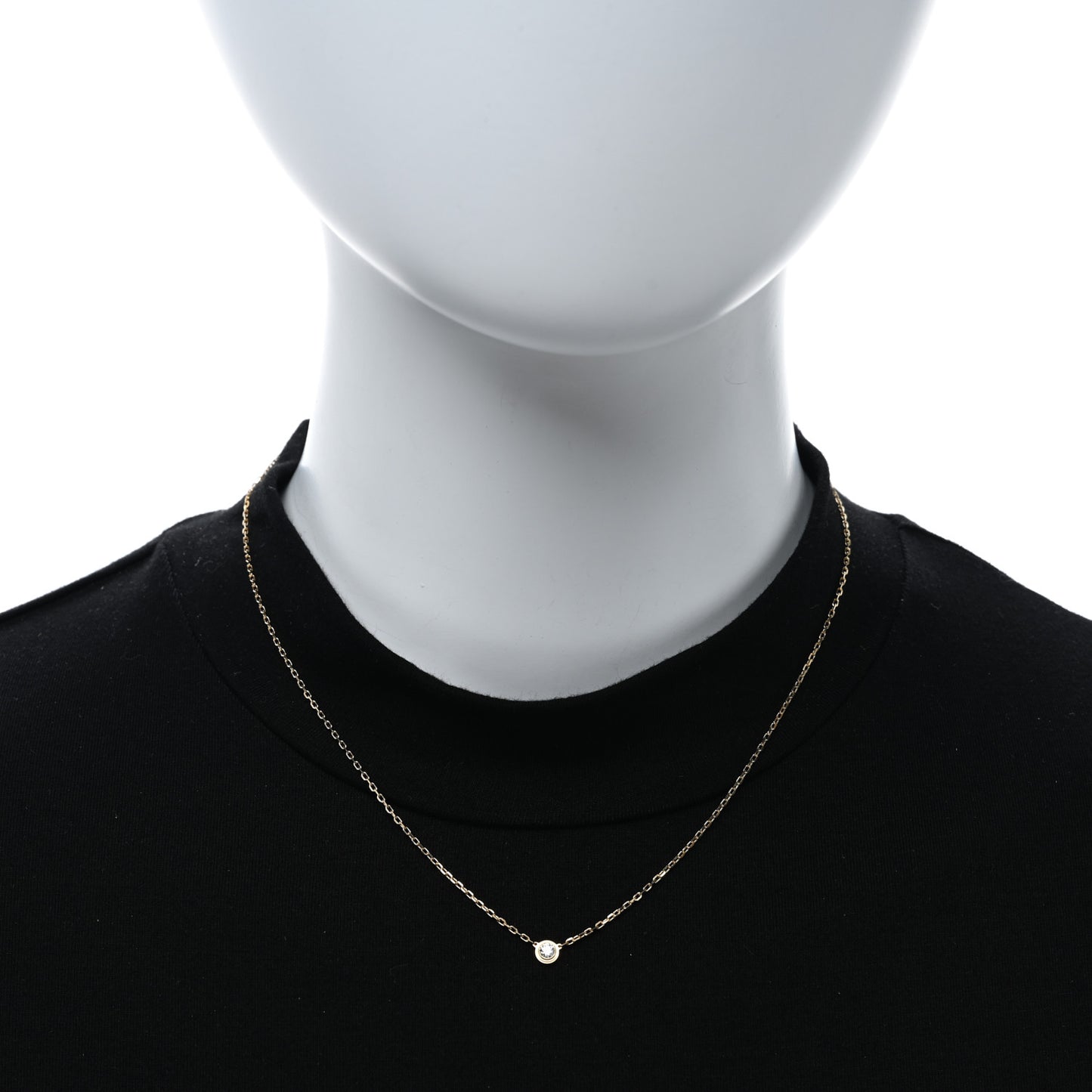 18K Yellow Gold Diamond SM D'Amour Pendant Necklace