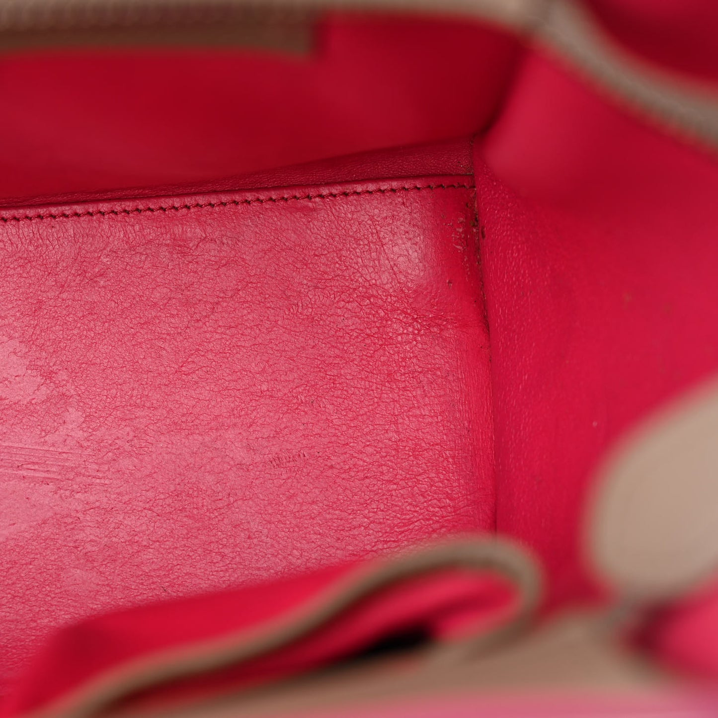 Palmelato Calfskin Micro Luggage Beige