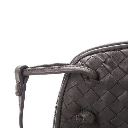 Bottega Veneta Nappa Intrecciato Pillow Crossbody Messenger Light Grey 13 of 15
